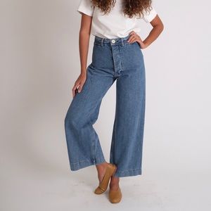 Jesse Kamm Sailor Pants Cowboy Blue Japanese Denim Sz 10